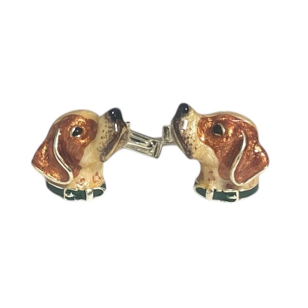 画像1: SATURNO Italy サツルノ　イタリー  ポインター（茶）・カフスボタン（カフリンクス） (1)