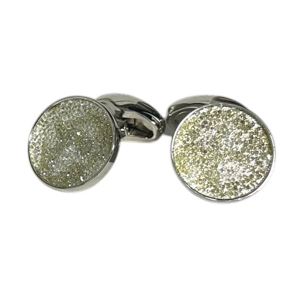 画像1: Babette Wasserman バベットワッサーマン ムーンダストクリスタルカフスカフスボタン（カフリンクス） (1)