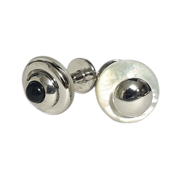 画像1: Babette Wasserman バベットワッサーマン ＭＯＰ＆スワロフスキーカフスボタン（カフリンクス） (1)