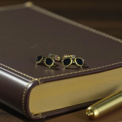 画像2: Babette Wasserman バベットワッサーマン サングラス＆シガーカフスボタン(カフリンクス）