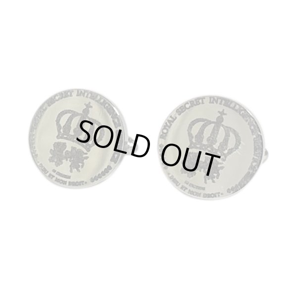 画像1: 秘密情報部ロゴカフスボタン（カフリンクス） (1)