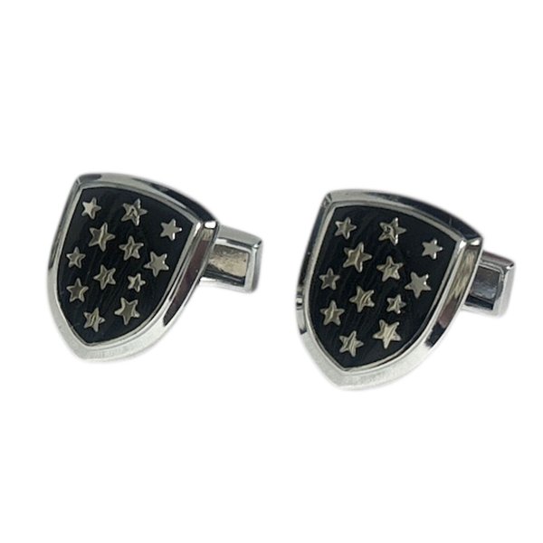 画像1: スターシールドカフスボタン（カフリンクス） (1)