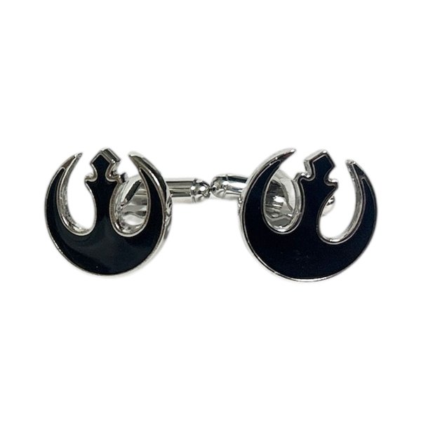 画像1: Star Wars スターウォーズ  ブラック反乱同盟軍カフスボタン（カフリンクス） (1)