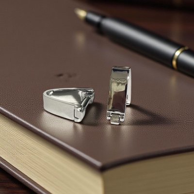 画像2: プレーンラップアラウンドカフスボタン（カフリンクス）