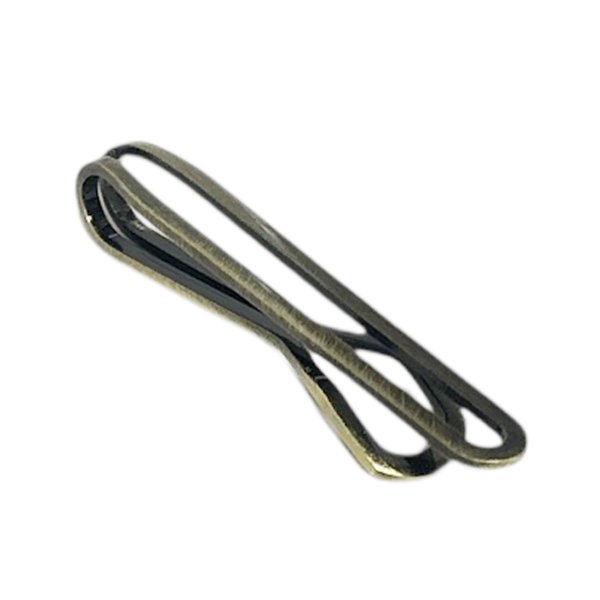 画像1: アンティークゴールドクリップネクタイピン (1)