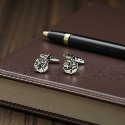 画像2: ノットカフスボタン（カフリンクス）