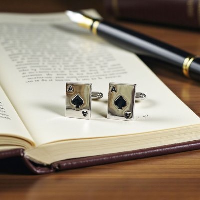 画像2: スペードエースカード・カフスボタン（カフリンクス）