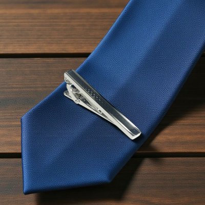 画像2: elizabeth parker エリザベスパーカー　ブラックカーボンファイバーネクタイピン（タイバー）