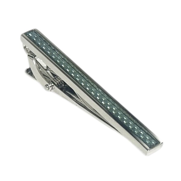 画像1: elizabeth parker エリザベスパーカー　ブルーカーボンファイバーネクタイピン（タイバー） (1)