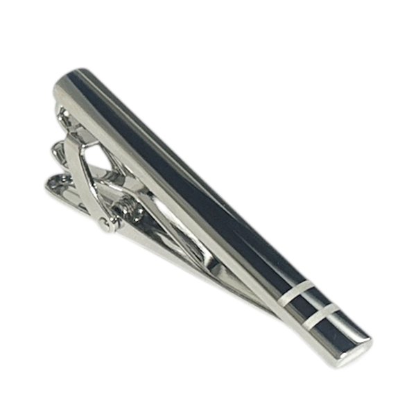 画像1: elizabeth parker エリザベスパーカー　2ラインネクタイピン（タイバー） (1)