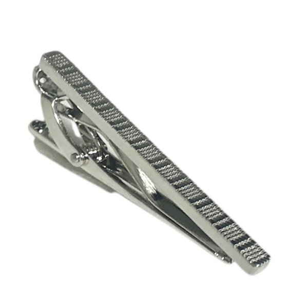 画像1: elizabeth parker エリザベスパーカー テクスチャードチェックネクタイピン (1)