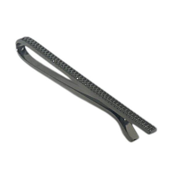 画像1: elizabeth parker エリザベスパーカー　ガンメタデザインクリップネクタイピン（タイバー） (1)