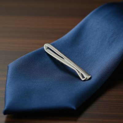 画像2: elizabeth parker エリザベスパーカー　シルバークリップネクタイピン（タイバー）