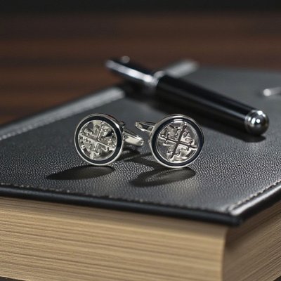 画像2: elizabeth parker エリザベスパーカー シルバービンテージクロスカフスボタン