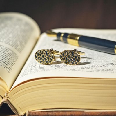 画像2: elizabeth parker エリザベスパーカー ゴールドワイルドパターンカフスボタン