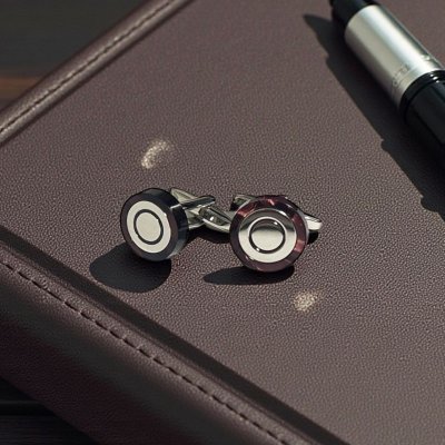 画像2: elizabeth parker エリザベスパーカー・バイオレットサークルカフスボタン（カフリンクス）