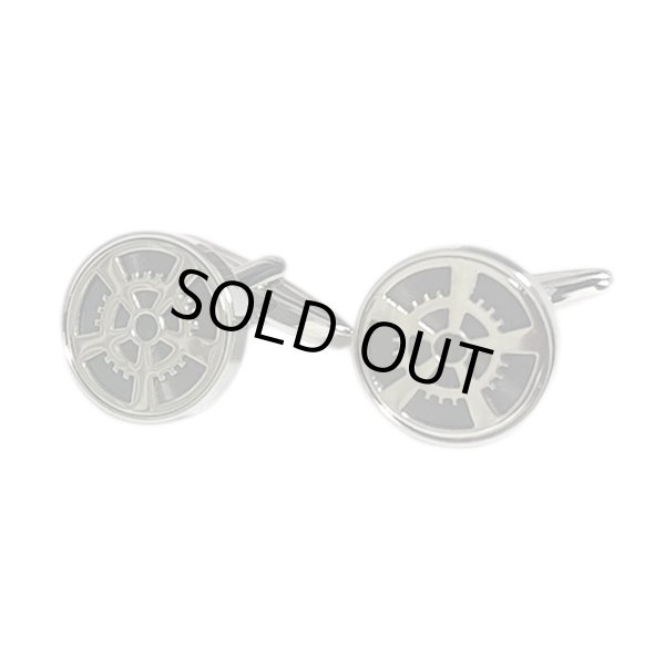 画像1: elizabeth parker エリザベスパーカー・シルバーギアカフスボタン（カフリンクス） (1)