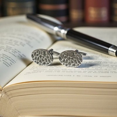 画像2: elizabeth parker エリザベスパーカー シルバーワイルドパターンカフスボタン