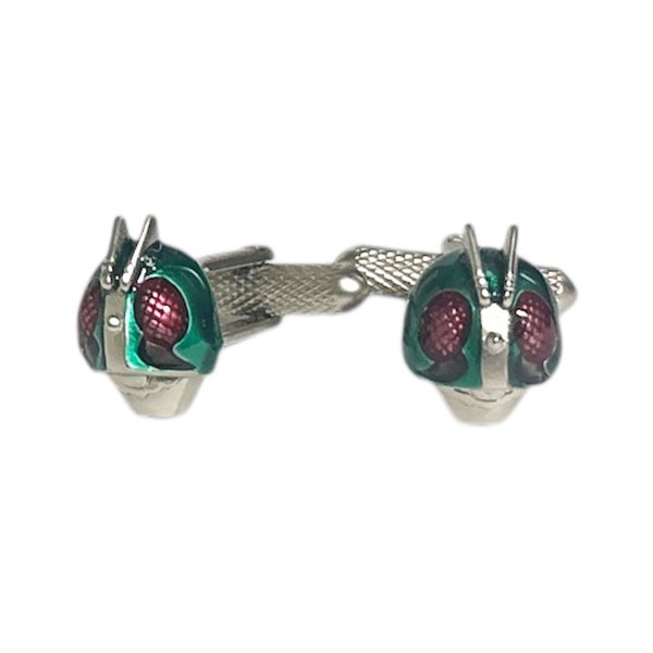 画像1: 仮面ライダーカフスボタン (1)