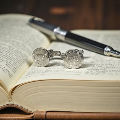 画像2: 立花レーシングクラブシルバーカフスボタン