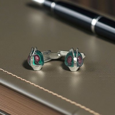 画像2: 仮面ライダーカフスボタン