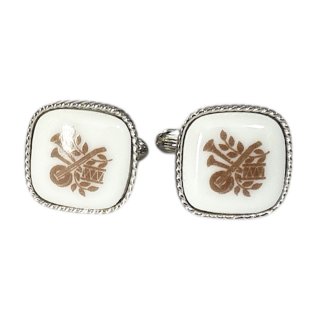 ビンテージラウンドトライバルカフスボタン（カフリンクス）