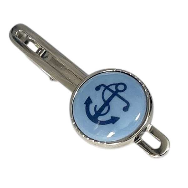 画像1: Swank & Royal Copenhagen スワンク & ロイヤルコペンハーゲン ブルーアンカーネクタイピン (1)