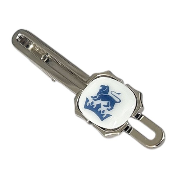 画像1: Swank & Royal Copenhagen スワンク & ロイヤルコペンハーゲン ホワイトブルーライオンネクタイピン (1)