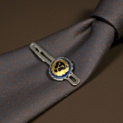 画像2: Swank & Royal Copenhagen スワンク & ロイヤルコペンハーゲン ブルーゴールドライオンネクタイピン