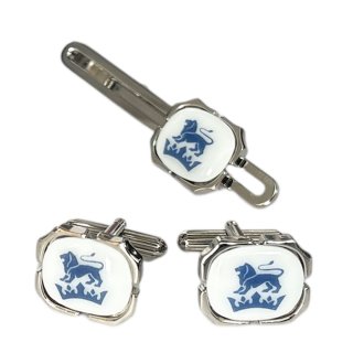 アンティークシルバークロスデザインカフスボタン