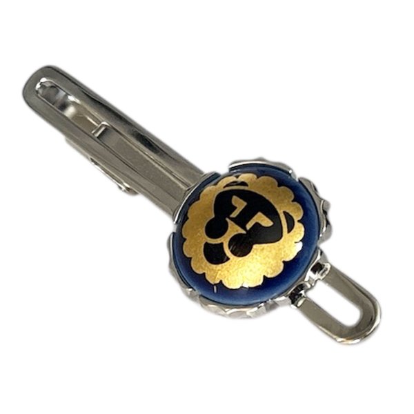 画像1: Swank & Royal Copenhagen スワンク & ロイヤルコペンハーゲン ブルーゴールドライオンネクタイピン (1)