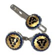 画像2: Swank & Royal Copenhagen スワンク & ロイヤルコペンハーゲン ブルーゴールドライオンカフスボタン・ネクタイピンセット (2)