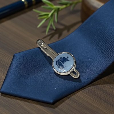 画像2: Swank & Royal Copenhagen スワンク & ロイヤルコペンハーゲン ブルー船ネクタイピン