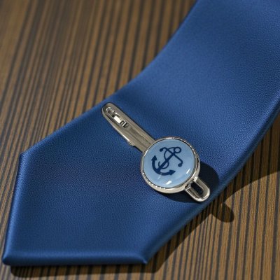 画像2: Swank & Royal Copenhagen スワンク & ロイヤルコペンハーゲン ブルーアンカーネクタイピン