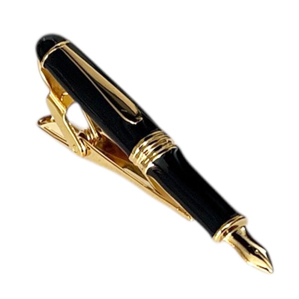 画像1: SWANK スワンク  ゴールド万年筆ネクタイピン（タイバー） (1)
