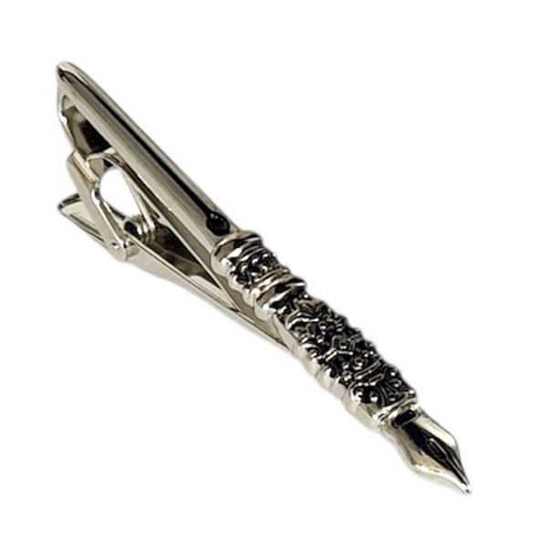 画像1: SWANK スワンク　シルバー万年筆ネクタイピン・タイバー (1)