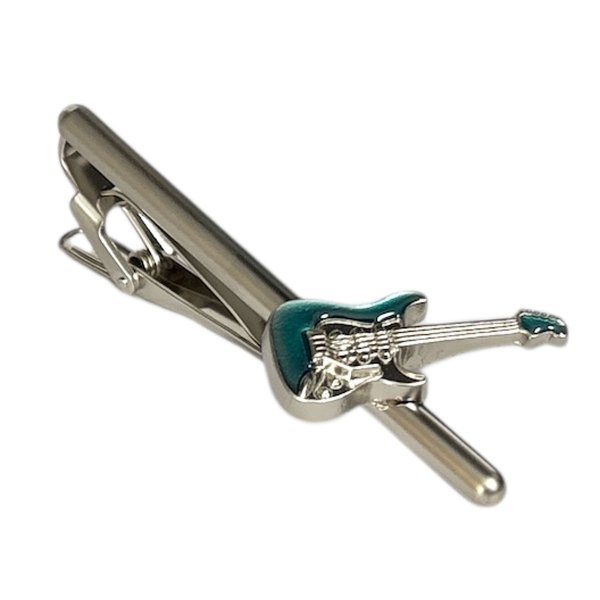 画像1: SWANK スワンク  ブルーギターネクタイピン（タイバー） (1)
