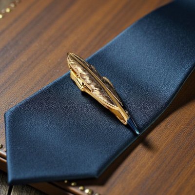 画像2: SWANK スワンク  ゴールドフェザーネクタイピン（タイバー）