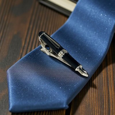 画像1: SWANK スワンク 万年筆モチーフネクタイピン（タイバー）