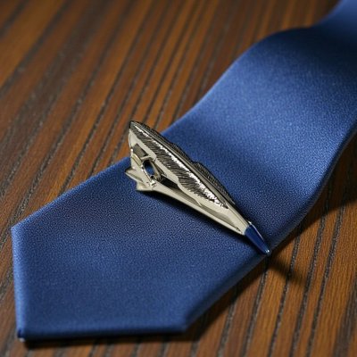 画像1: SWANK スワンク  フェザーモチーフ ネクタイピン（タイバー）