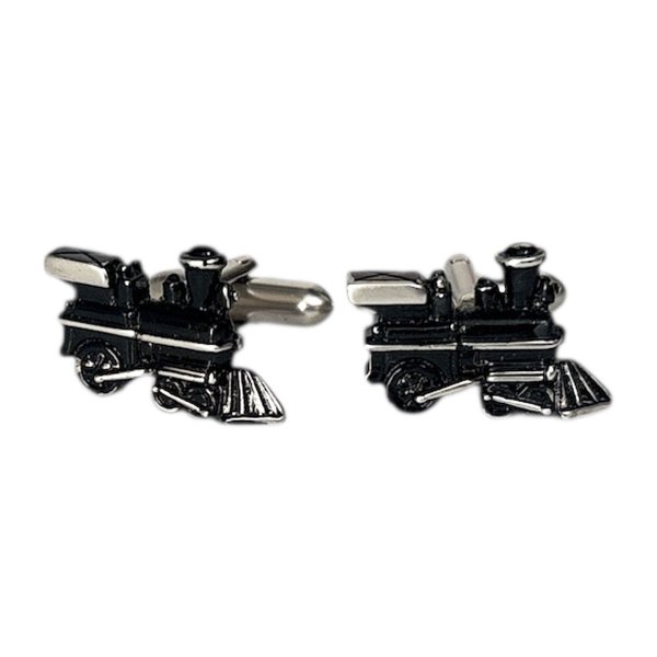 画像1: SWANK スワンク  機関車カフスボタン（カフリンクス） (1)