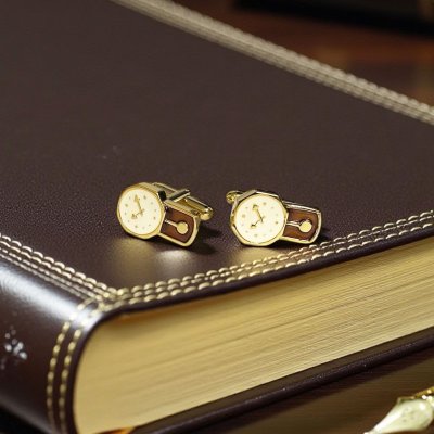 画像1: SWANK スワンク  柱時計 カフスボタン（カフリンクス）