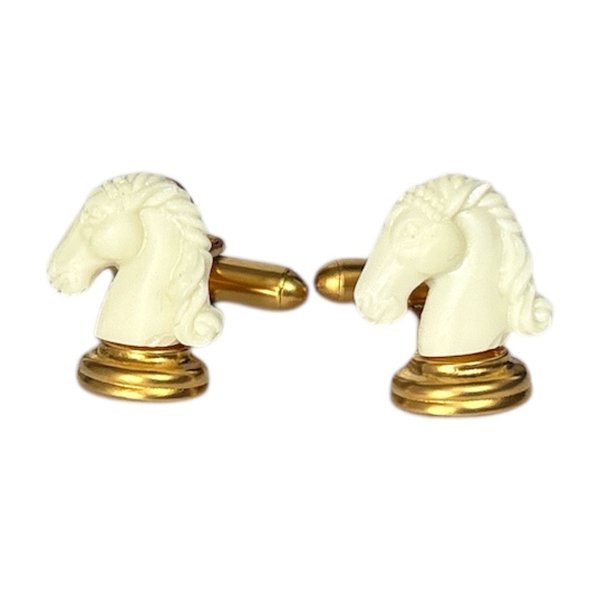 画像1: SWANK スワンク  チェスゴールドカフスボタン（カフリンクス） (1)