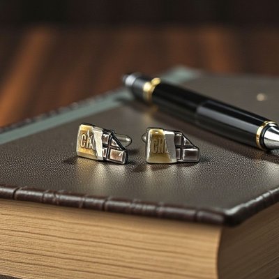 画像1: SWANK スワンク  チョコレートバーカフスボタン（カフリンクス）