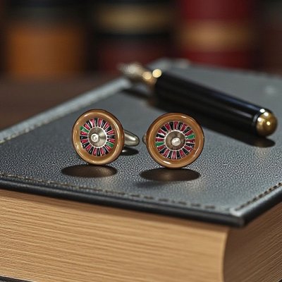 画像1: SWANK スワンク  ルーレットカフスボタン（カフリンクス）