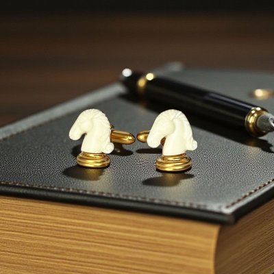 画像1: SWANK スワンク  チェスゴールドカフスボタン（カフリンクス）