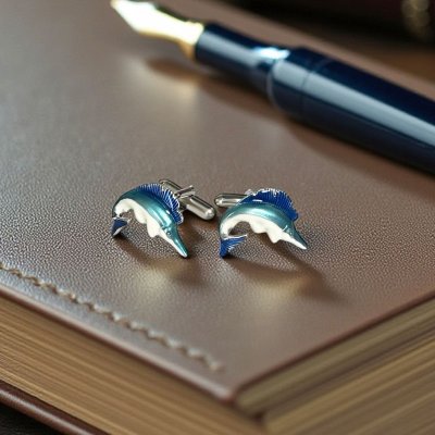 画像1: SWANK スワンク  かじきマグロカフスボタン（カフリンクス）