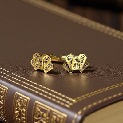 画像1: SWANK スワンク  将棋の駒カフスボタン（カフリンクス）