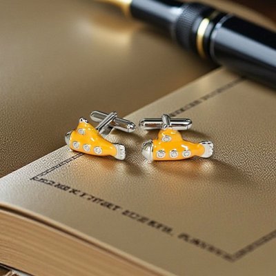 画像2: SWANK スワンク イエローサブマリーンカフスボタン（カフリンクス）