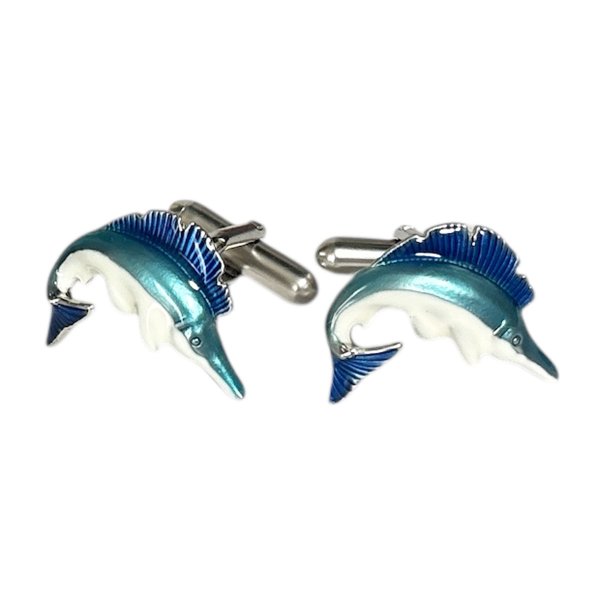 画像1: SWANK スワンク  かじきマグロカフスボタン（カフリンクス） (1)